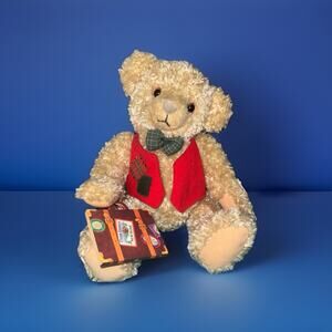Hallmark Tyler Teddy Bear Vintage Plush Stuffed Animal 12" Christmas Retired